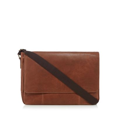 Tan 'Dalton' leather despatch bag